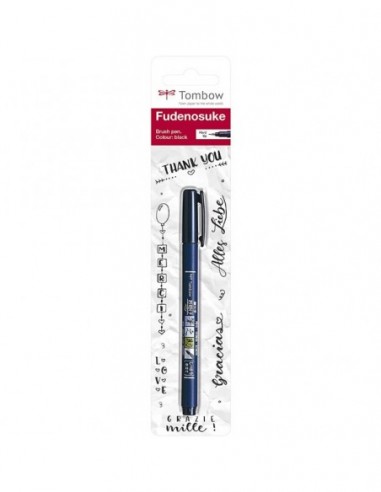 Rotulador Brush Pen Fudenosuke Hard Black - Tombow