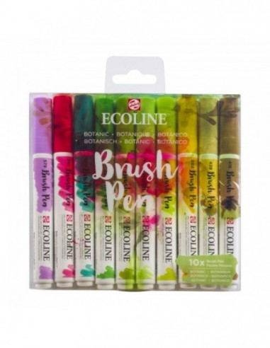 Rotuladores Brush Pen Botanic set 10  - Ecoline