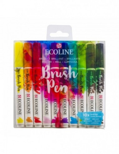 Rotuladores Brush Pen Brillant set 10  - Ecoline