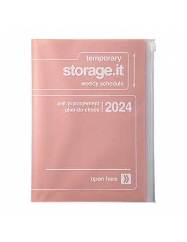 Agenda Semanal 2023-24 A5 Storage.it Rosa - Mark's