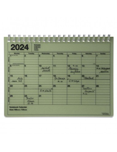 Cuaderno Calendario 2024 Khaki Grande - Mark's