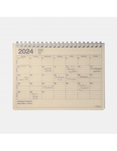 Cuaderno Calendario 2024 Marfil Pequeño - Mark's