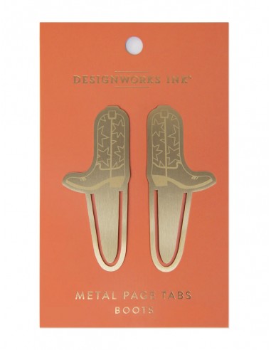 Clips Metal Page Tabs Boots - Designworks Ink