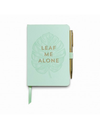 Cuaderno + Bolígrafo "Leaf Me Alone" - Designworks Ink