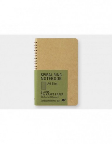 TRC Cuaderno Spiral Ring A6 Slim Kraft - Traveler´s Company