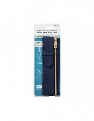Portatodo Book Band Pen Case Navy - Midori