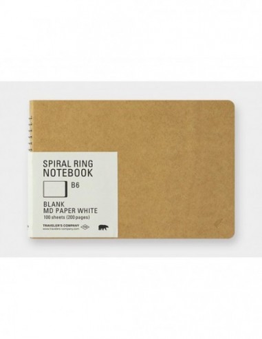 TRC Cuaderno Spiral Ring B6 MD White - Traveler´s Company