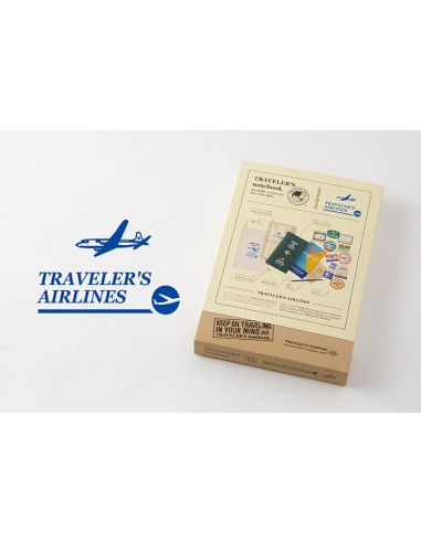 Set edición limitada Notebook regular Airlines Blue - Traveller´s Company